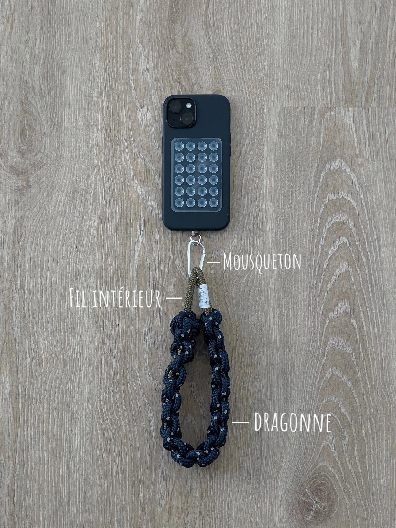 La dragonne de téléphone