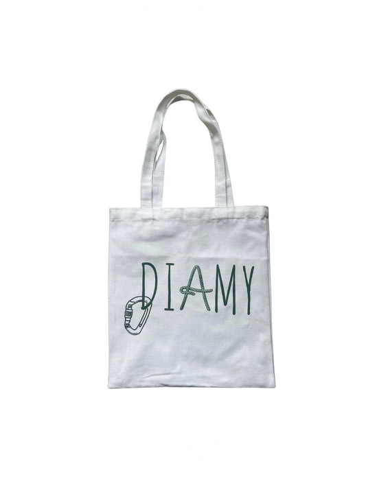 Le tote bag blanc/vert